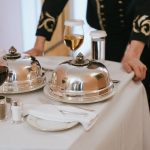 waiter holding table