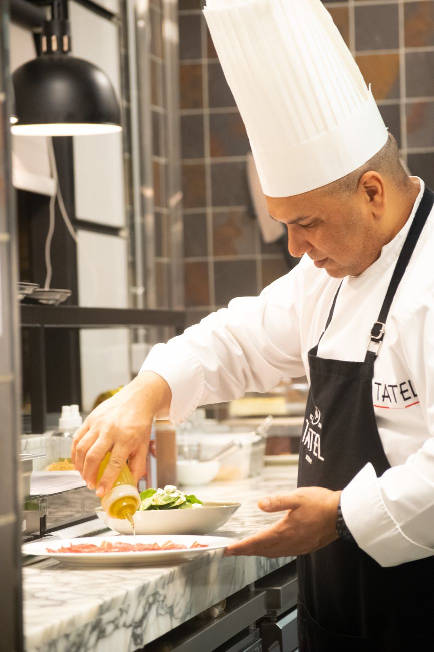 chef preparing food